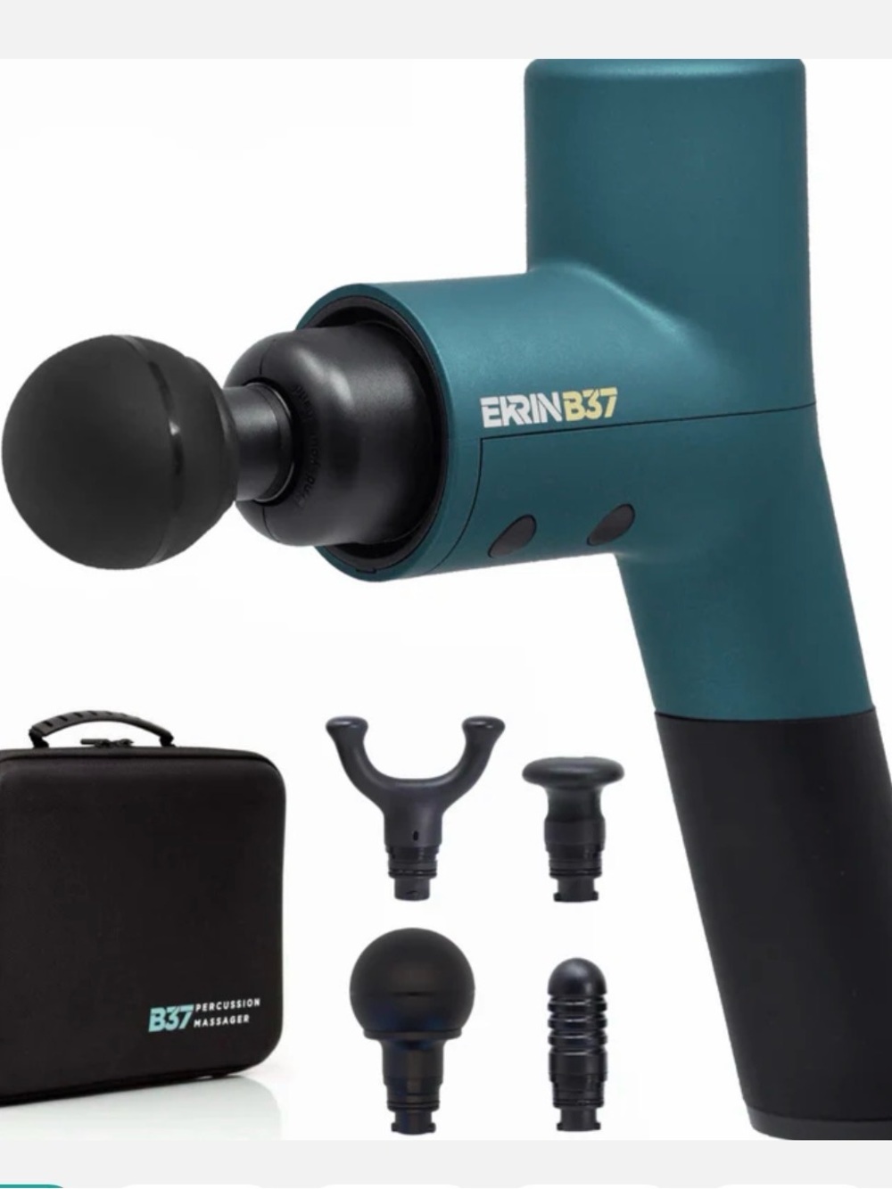Erin B37 Percussion Massage Gun - Teal & Black